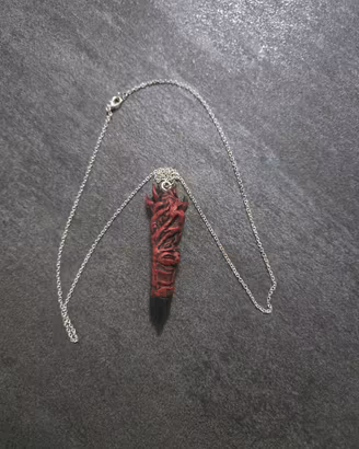 collana Dito di Sukuna Fatto a Mano in Resina
