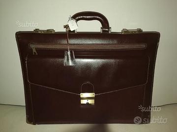 Borsa 24 ore in pelle Amiet - leather bag case NEW