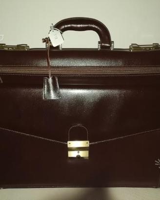 Borsa 24 ore in pelle Amiet - leather bag case NEW