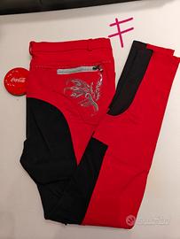 Pantaloni equitazione tessuto tecnico ricamati 3