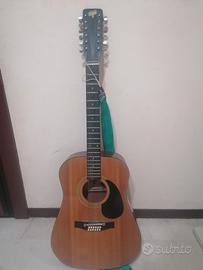 chitarra vintage 12 corde Hondo 