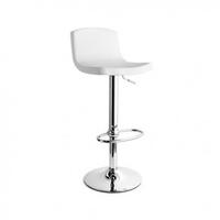 1 Sgabello Joe Connubia Calligaris ecopelle bianca