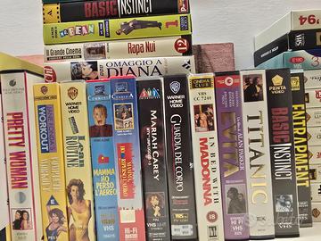 Collezione VHS originali anni '90 film e musica