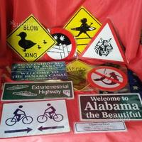 Cartelli Segnali Stradali USA Divertenti Latta