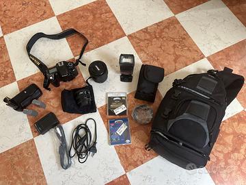 Kit Nikon D80 Completo con 2 Obiettivi Nikon