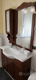 Mobile Bagno in VERO LEGNO  - Completo 