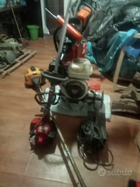 Motozappa con decespugliatri e altrecose