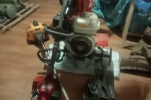 Motozappa con decespugliatri e altrecose