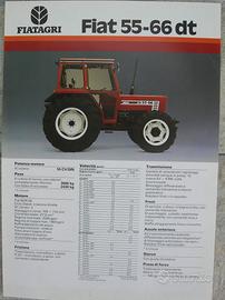 Depliant originale trattore Fiatagri Fiat 55-66 dt