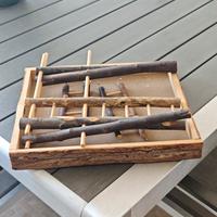 piattaforma con scala per pappagallini