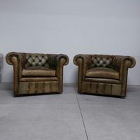 Coppia di poltrone chesterfield... chester 1950