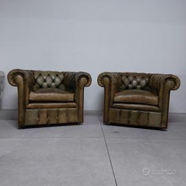 Coppia di poltrone chesterfield... chester 1950