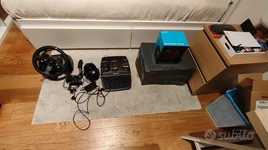 Volante Logitech G920 + cambio H e freno a mano