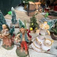 Grande presepe artigianale , completo di luci