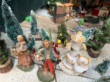 Grande presepe artigianale , completo di luci