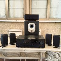 Sistema dotato di Amplificatore, Subwoofer e casse