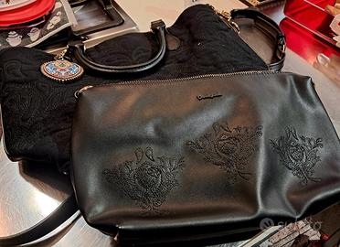 doppia borsa donna Desigual nera