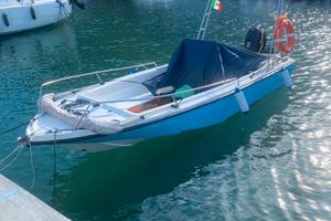 Barca Sessa con carrello stradale 5,90 fuori tutto