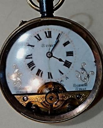 Orologio da tasca "Habdomas" 8 giorni primi 900