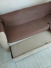 Divano angolare con penisola a cassettone