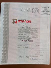 Azione Standa - Certificato azionario antico