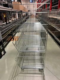 Ceste in metallo per magazzino