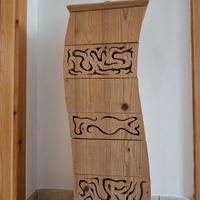 CASSETTIERA PORTAOGGETTI in legno massello abete 7