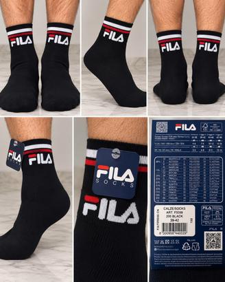 FILA   Calze  3 Paia Nere – Taglia 39-42 