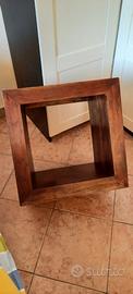 Cubo in legno massello stile etnico