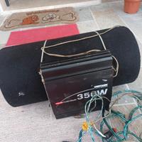 Amplificatore carpower 350W + Subwoofer jensen pas