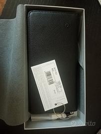 Portafoglio Samsonite con zip in ecopelle nero