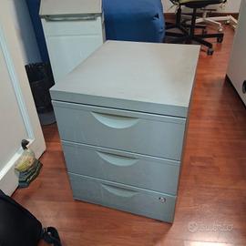 cassettiera matallo schedario (no chiave)