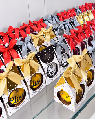 🎄 LOTTO 65 PALLINE DI NATALE LUMINOSE CON NOMI 🎁