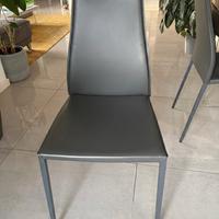 Calligaris Aida - set 4 sedie in cuoio rigenerato