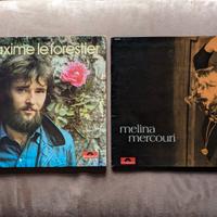 2 Lp vinili Melina Mercouri e Maxime Le Forestier