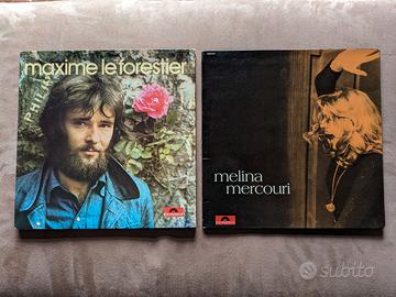 2 Lp vinili Melina Mercouri e Maxime Le Forestier
