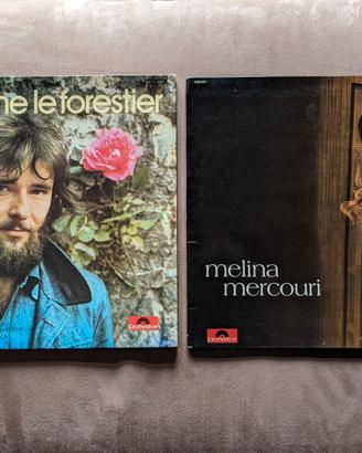 2 Lp vinili Melina Mercouri e Maxime Le Forestier