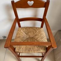 Seggiolone bimbo in legno