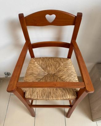 Seggiolone bimbo in legno