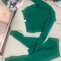 tuta completa adidas verde