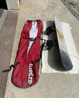 Tavola snowboard Carbon Credit 150 con sacca