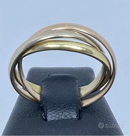 Anello fede  oro 3 colori  titolo 750/1000 gr 5,10