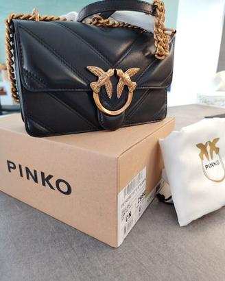 Pinko Love One Mini Light DC in Nappa Intarsiata