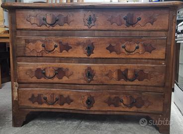 ANTIQUARIATO CASSETTONE IN NOCE EPOCA '700