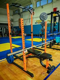 rack + panca palestra 