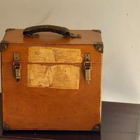 valigetta di legno vintage