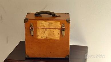valigetta di legno vintage