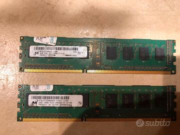 2 RAM da 2GB ddr3 MT8JF25664AZ