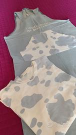 Pigiama donna salopette e maglietta