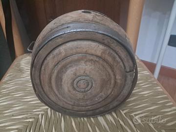 Borraccia italiana in legno periodo preunitario